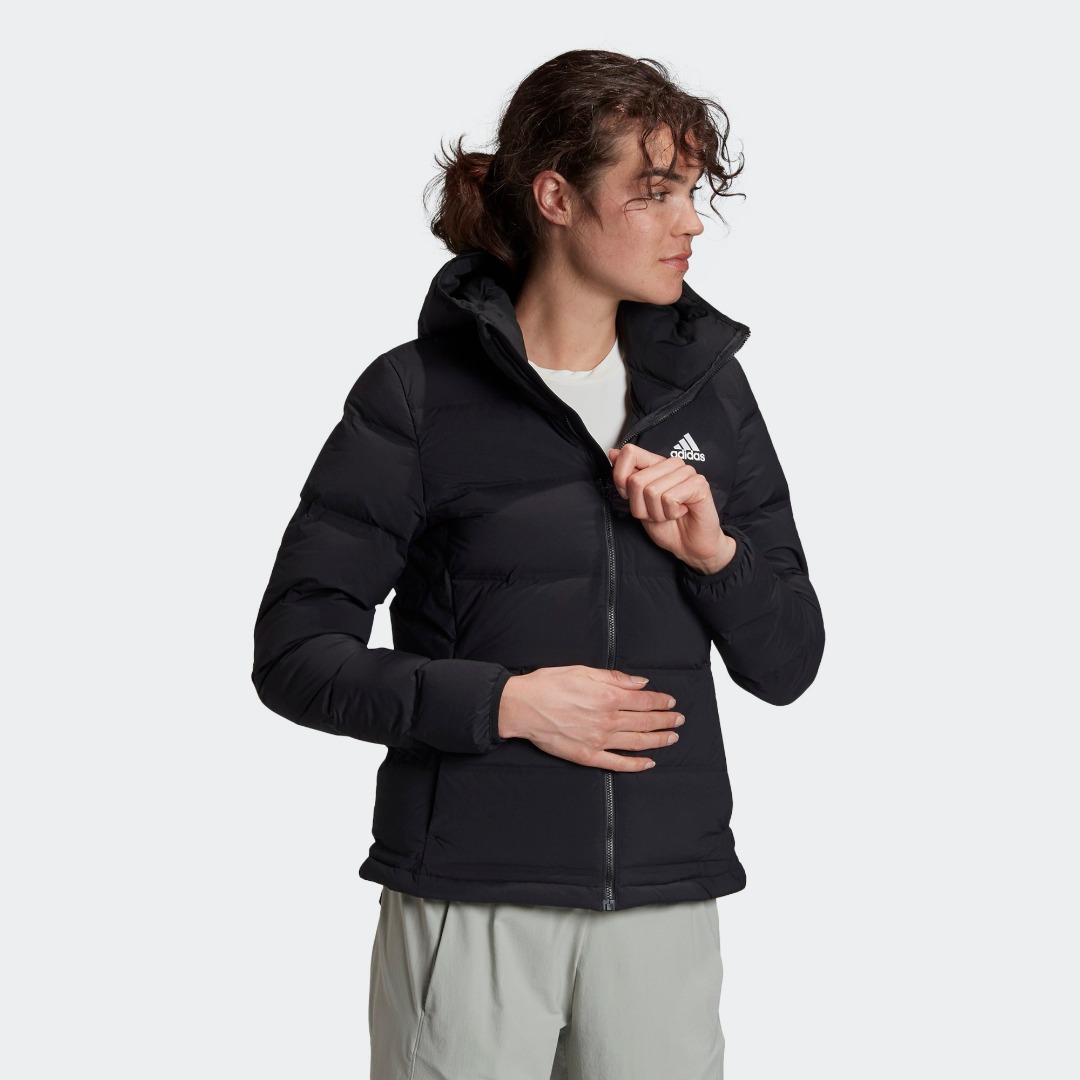 Helionic soft best sale hooded down jacket