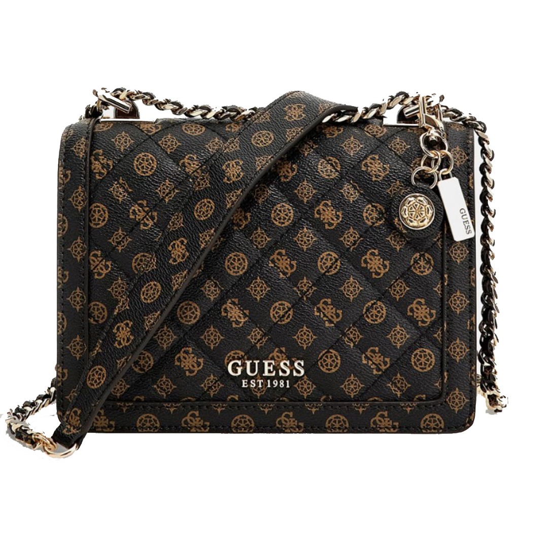 Guess Katey Mini Openwork Handbag Black